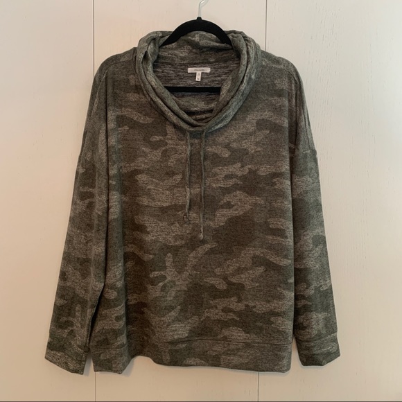 Maurices Sweaters - Maurices Camo Cowl-neck Sweater